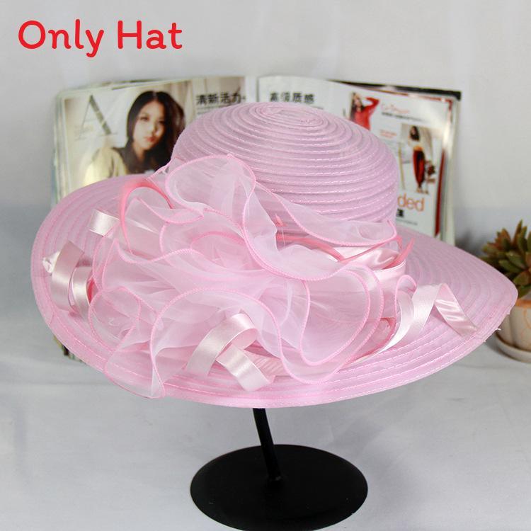 Elegant Womens Sun Hat With Flower Decor For Summer Outdoor Events