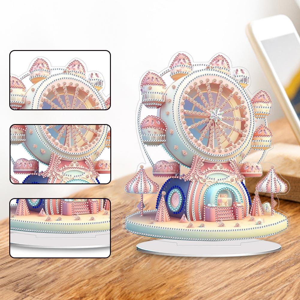 Acryl Sonderform Flügel Rose Desktop Diamond Art Kits Strasssteine Desktop Ornamente 5D DIY Diamond Art Tischdekorationen