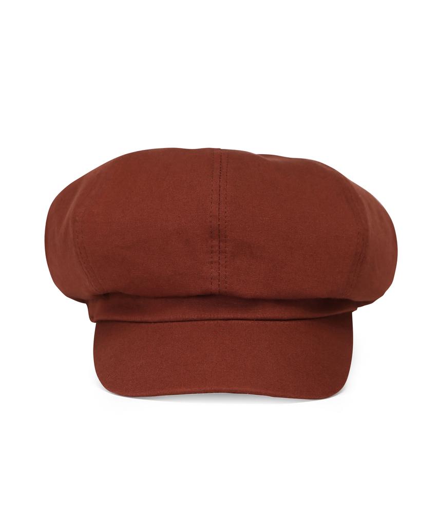 Eondeokeonteulolseutyudio Cotton Hunting Cap Castro Beret / Seed Bio / Sunset Red