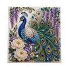 Home Wall Decoration Crafts Butterfly Faux Diamond Art Kit, Flower Peacock Hummingbird Pearl Kits for Adults 3D Sparkling Bead Painting Craft