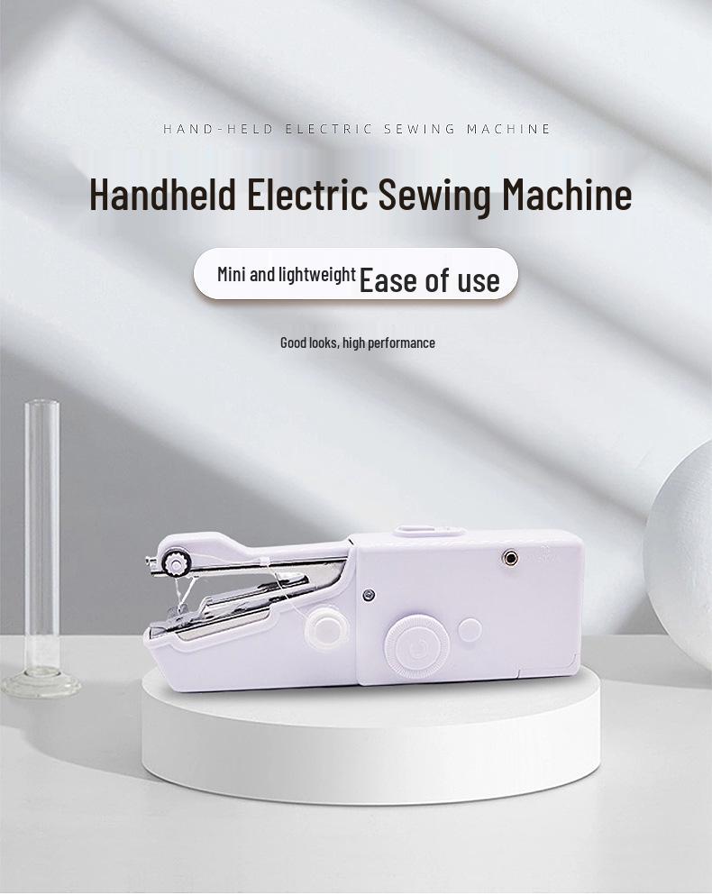 Portable Handheld Mini Electric Sewing Machine - Multifunctional Household Stitching Tool