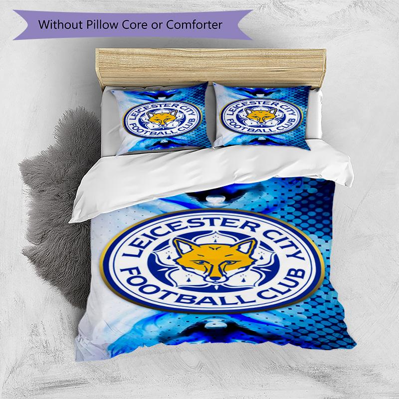 City Football Club Printed Pattern Duvet Cover Set – includes 1 duvet cover and 2 matching pillowcases Bedroom decor Christmas gifts