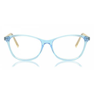 Full Rim Rectangle Transparent Azure Blue Smartbuy Kids Claus Jsk 356 004 Fashion Kids Eyeglasses