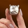 Mini Dog Head Keychain Foldable Nail Cutter Stainless Steel Nail Clippers Rotary Toenail Fingernail Manicure Trimmer Travel Tool