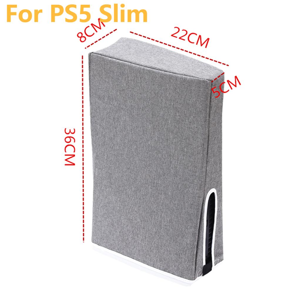 For PS5 Slim Vertical/Horizontal Dust Cover Anti-Scratch Protector Waterproof Dustproof Cover Sleeve for Playstation 5 Slim/PS5