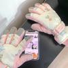 2026 Gloves Skiing Waterproof and Warm, Piled and Thickened Cycling Windproof and Cold-proof, Cute Fingers for Men and Women