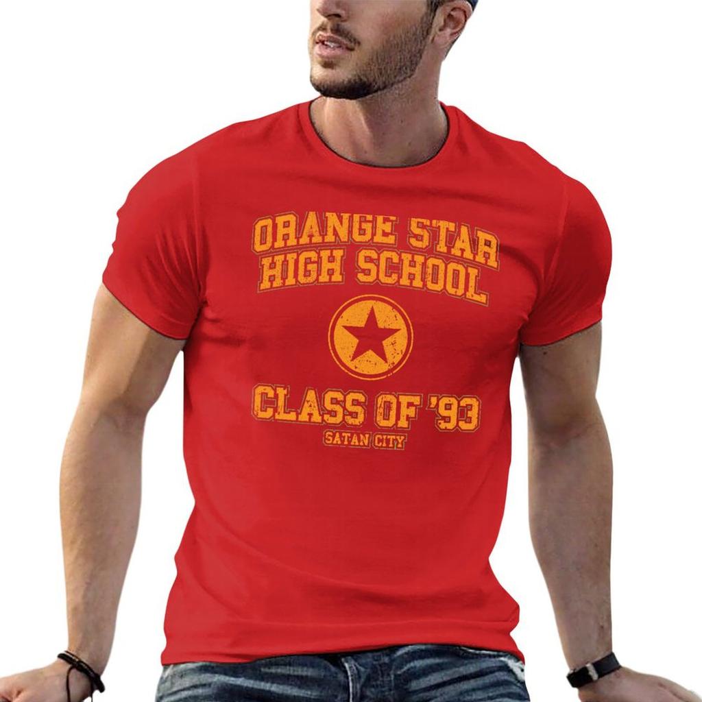 Orange Star High School Class of 93 T-Shirt Vintage Sweat Mens Champion T Shirts
