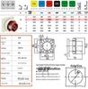 Weipu TYP Series 173 4-Pin 16A IP67 Waterproof Industrial Plug Socket - Surface/Flush Mount Connector