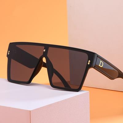 Gafas de Sol de Lujo con Clase para Hombre Moda Glamour Marca Gafas para Mujer Montura Cuadrada Dorado Diseñador Sombras