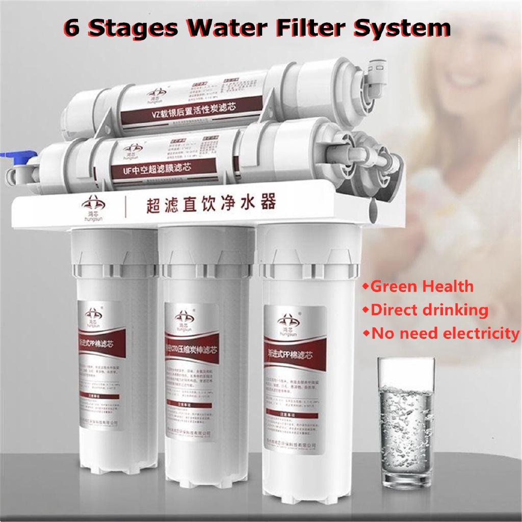 Kitchen Home Purifier Water Filters 6- Water Filter System UF Home Purifier Faucet Household Ultras Filtration Water 330x270x135mm