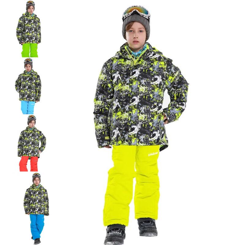Phibee Kids  Thickened Warm Ski Suit Set