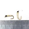 MNFT 10PCS Fishing Nymph Lure 14# White Zebra Pupa Wet Flies Lures Fly Fishing Baits