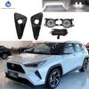 1Set Car Front Bumper LED White Fog Lamp Assembly For Toyota Yaris Cross 2023 2024 with Wire Harness Switch Accessories 12V