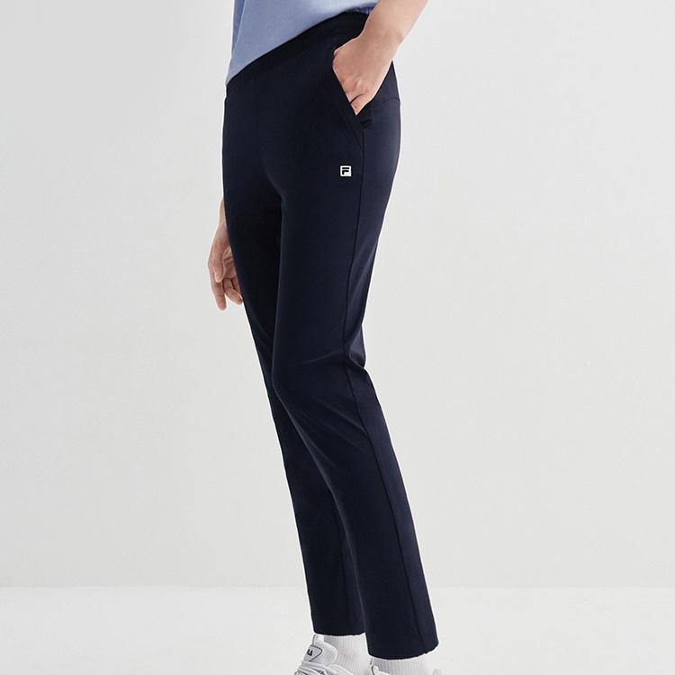 FILA Athletics Knitted Straight-Leg Sports Pants Women bottoms Dark-Blue A51W021601F-NV