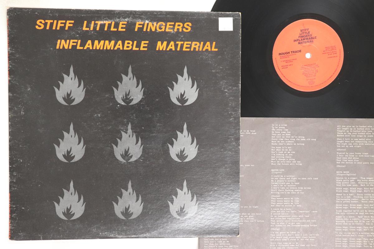 

LP Record STIFF LITTLE FINGERS - Inflammable Material ROUGHUS5 ROUGH TRADE 1980 US Rock Used