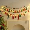 Christmas Balls Flag LED String Light DIY Pendant Handmade Decorated for Merry Christmas Hanging Home Flag Banner Xmas Pendant