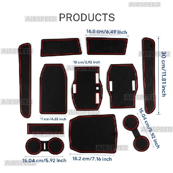 Car Door Groove Mat Anti-slip Slot Pad for Renault Austral E-Tech Hybrid 2022 2023 2024 2025 Auto Interior Trim Accessories