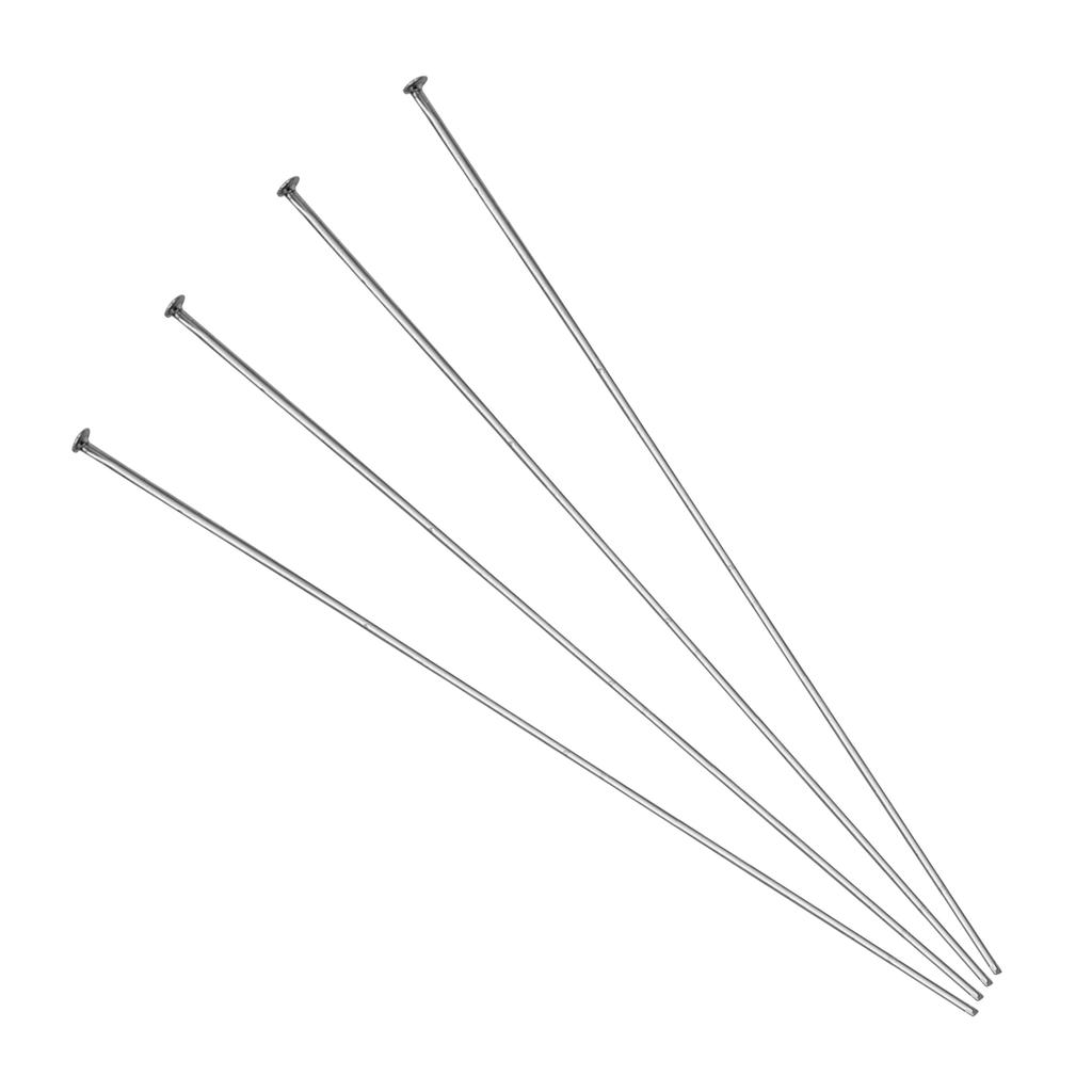 50/100Pcs Stainless Steel T-Shape Needle Charm Accessories For DIY Necklace Bracelet Jewelry Making