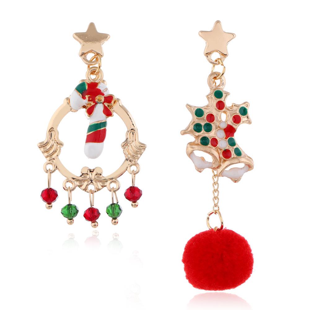 Festive Asymmetrical Star Tassel Earrings
