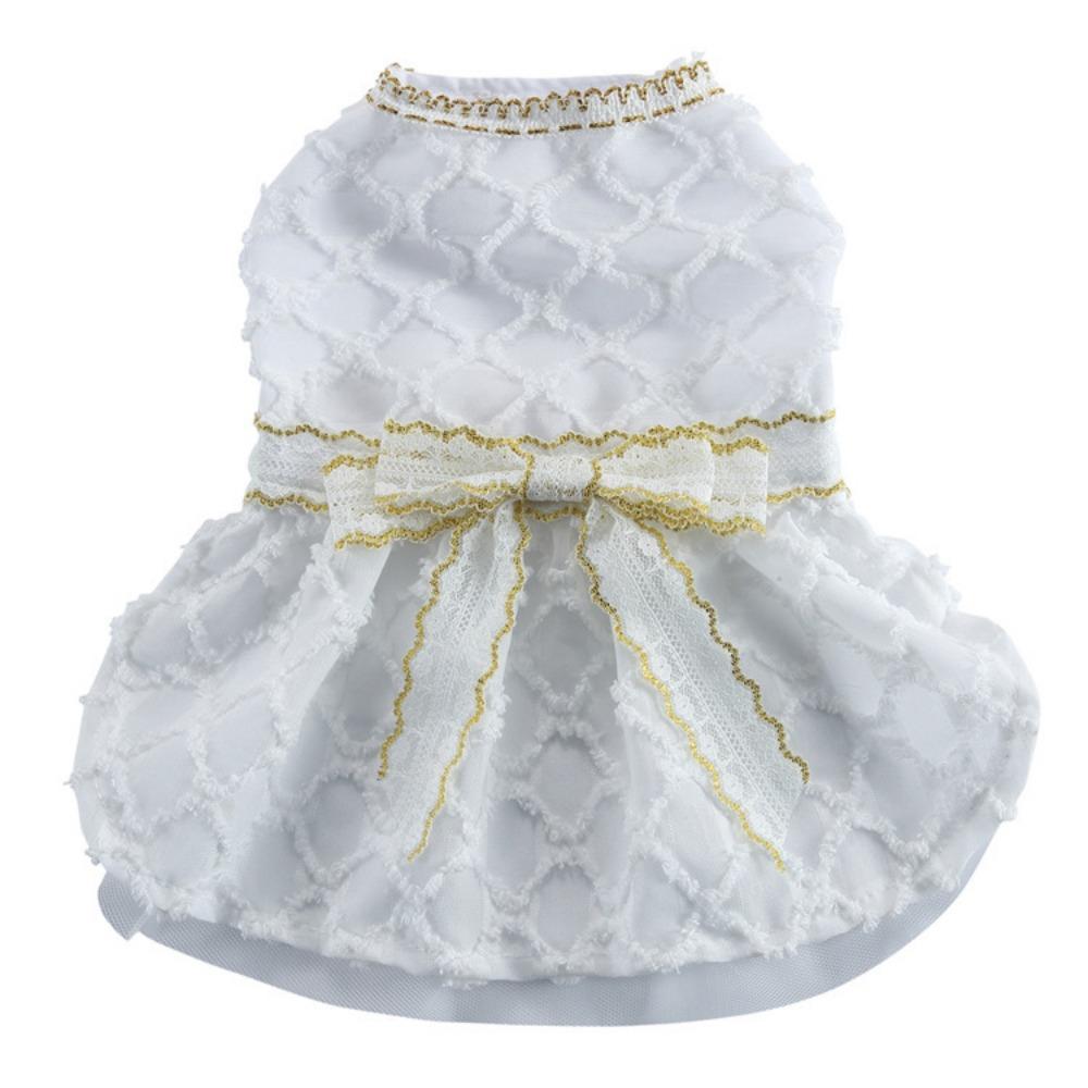25 Years Old New Sweetheart Princess Dress Cross-border Pet Teddy Dog Cat Bow Gauze Dress Evening Dress