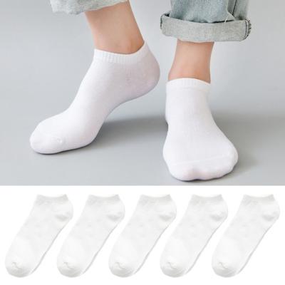 5 paia di semplici calzini unisex alla caviglia da donna e da uomo, calzini corti e bassi, antiscivolo, da corsa, casual, invisibili