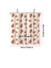 1pc Autumn Harvest Festival Pumpkin Print Waterproof Shower Privacy Hanging Curtain with 12 Hooks Multiple Size Machine Washable