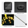 2 Packs 6-head Solar Swaying Firefly Lamps Intelligent Light Control Outdoor Waterproof Ground Plug