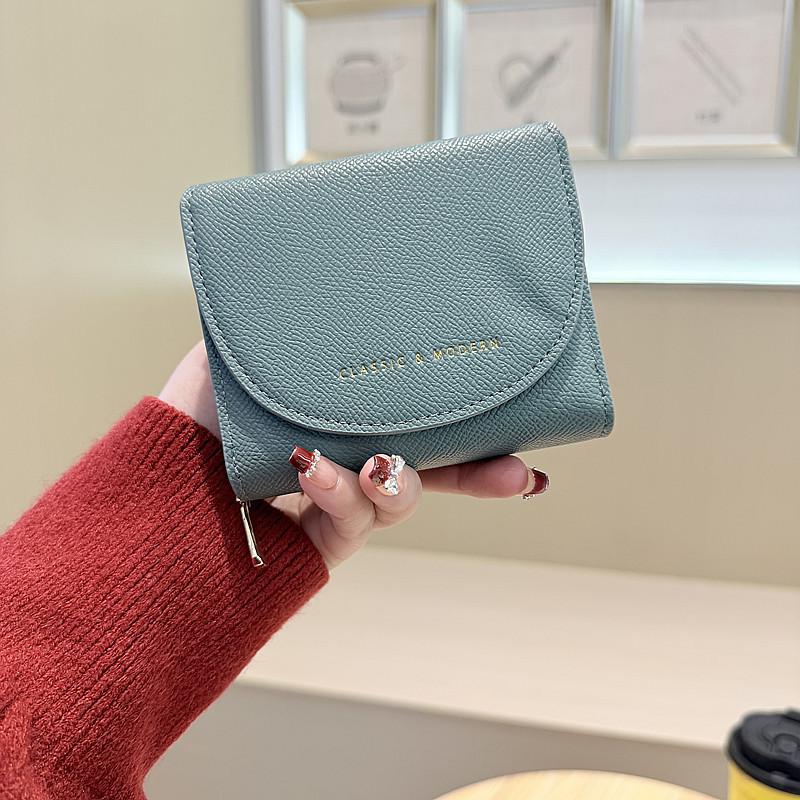 Women’s Short Wallet RFID Blocking Coin Purse Small Bifold Card Holder Compact Clutch Wallet with Zipper Pocket