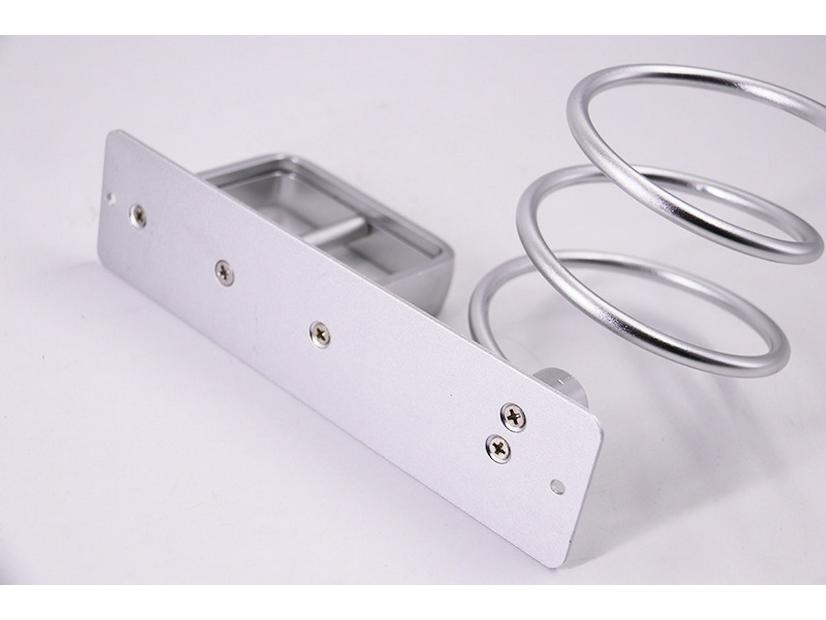 Space Aluminum No-Drill Hair Dryer & Storage Rack Wall Mount