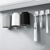 Multifunctional Magnetic Toothbrush Cup Durable Stainless Steel Washing Cup Practical Family Couple Bathroom Daily Water Cup