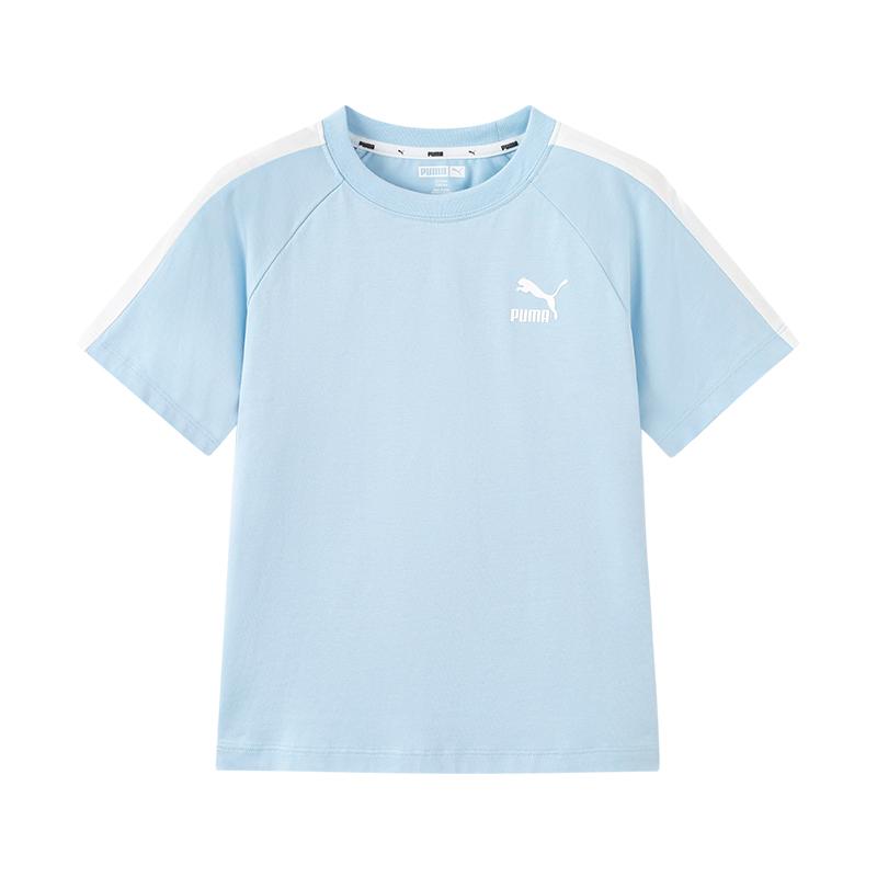 PUMA SportstyleT7 T Shirt Ice Blue Kids 353925117203-80901 130