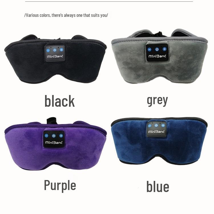 Bluetooth 5.3 Music Eye Mask with Stereo Sound and Light Blocking for Sleep Aid and Eye Protection.