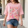 Motherhood Is Kingdom Work Floral Mama T Shirt Unisex Crew Neck Short Sleeve Mom Life Casual Summer Tops Oversized Tee Harajuku