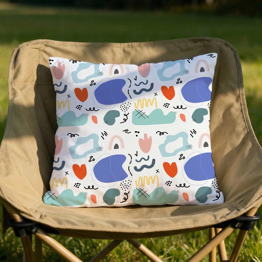 

Memphis seamless patterns Cushion Cover Soft Reversible Durable Pillow Cover MultiScene Use for Home Car Daily Comfort 30X30cm