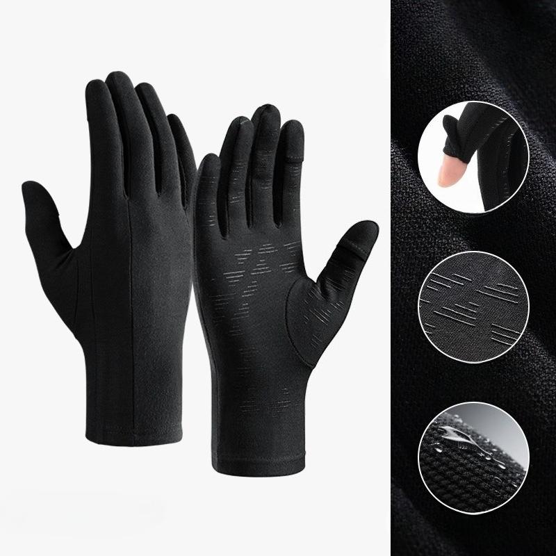 Winter ski gloves liner lining men's and women's outdoor riding gloves touch screen non-slip, windproof and cold-proof, velvet to keep warm
