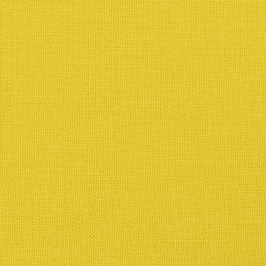 Sofa Cushions 2 Pcs Light Yellow 120 X 40 Cm Fabric