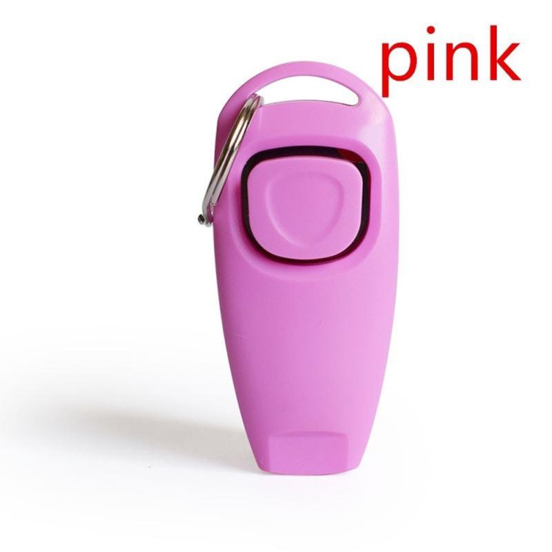 Clicker per addestratori di cani con fischietto multifunzione 2 in 1 per animali domestici con portachiavi per addestratori di cuccioli di animali domestici