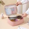 New Detachable 3 in 1 Cosmetic Bag Waterproof Travel Organizer for Toiletries Large Capacity Makeup Pouch