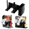 Seitenmontiertes Tassen-Organizer-Gestell 3-in-1 Einwegbecher-Spender Becher-Aufbewahrungshalter Arbeitsplatte Bar