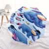 Eeyore,Donkey Fully automatic themed umbrella - 8 ribs durable iron frame, tri-fold compact design, perfect as a gift, travel umbrella, unis