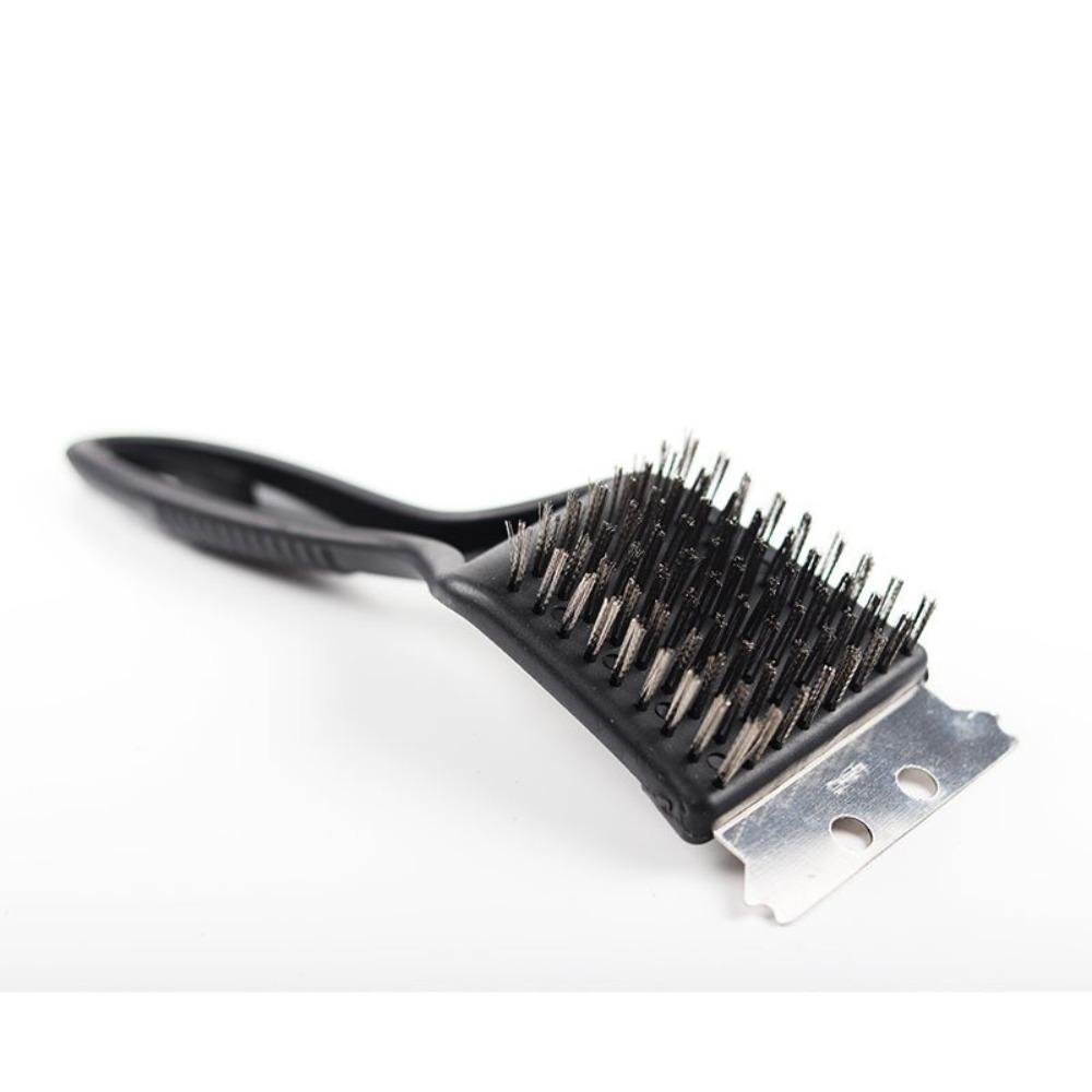 

2 in 1 BBQ Cleaning Brush Deep Cleaning Grill Clean Tool Portable Grill Cleaner Kitchen Gadgets чёрный