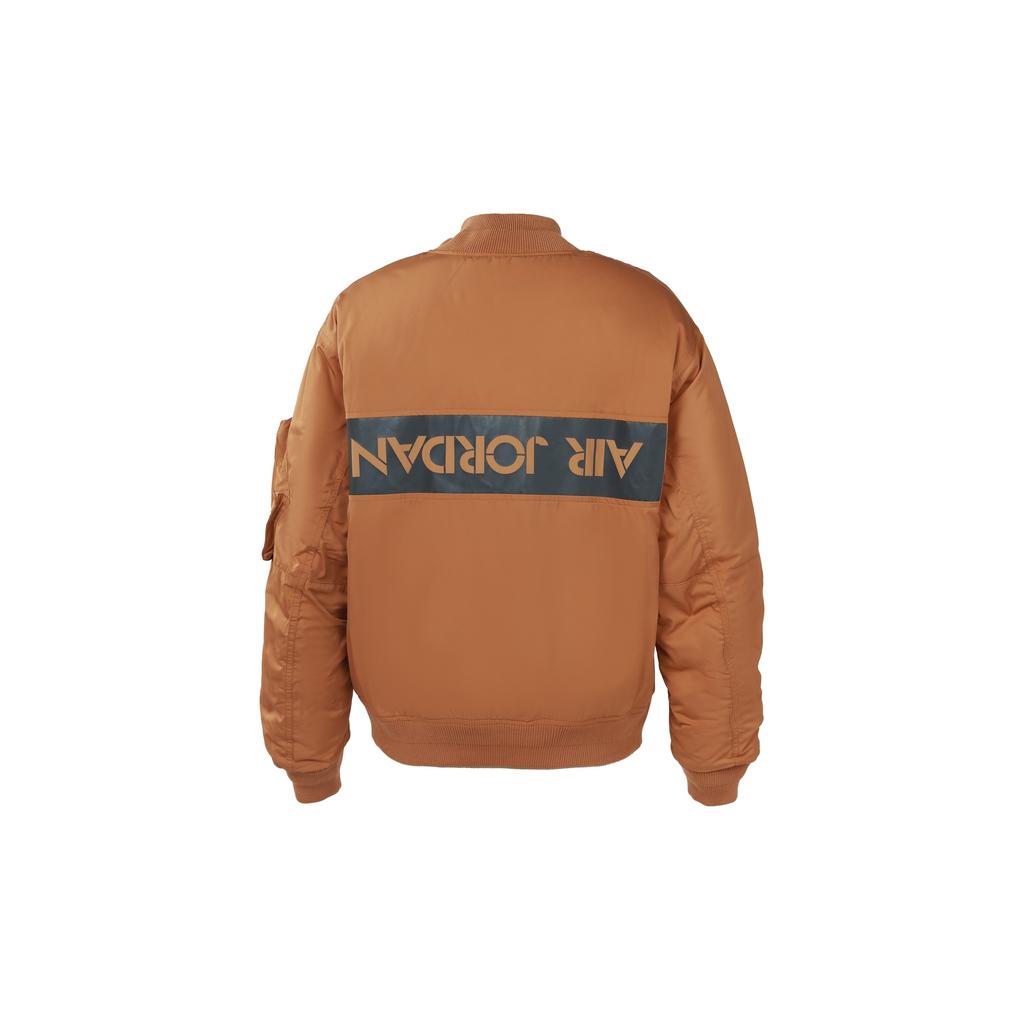 Air Jordan Ma-1 Flight Reflective Warm Jacket For Men Orange Men's CK6669-290