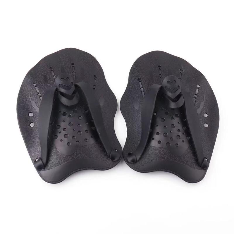OLOEY Adjustable Silicone Swim Training Hand Paddles S чёрный