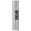 VidaXL Bathroom Cabinet Sonoma Grey 30x30x183.5 Cm Engineered Wood 815520
