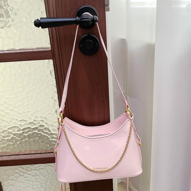 

Сумка большой вместимости женская новая модная цепочка высокая ценность нишевая для поездок на работу сумка-ведро через плечо большая сумка розовый