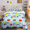 Sports Ball Pattern Set Multiple Sizes Kid'S And Adults' Bedroom Exquisite 3Pc Bedding Set, Gift