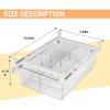 Undershelf Fridge Organizer,Extra-Deep Pull-Out Drawer for Cheese,Meat,and Produce,Ideal for Refrigerators Under 0.6",Send Goods from Local Warehouse