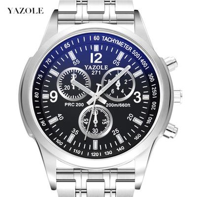 Marca Top Novo Pulseira de Aço Estudante Masculino Luminoso Negócios Luz Azul À Prova D'água Relógio Masculino Relógio de Pulso Masculino
