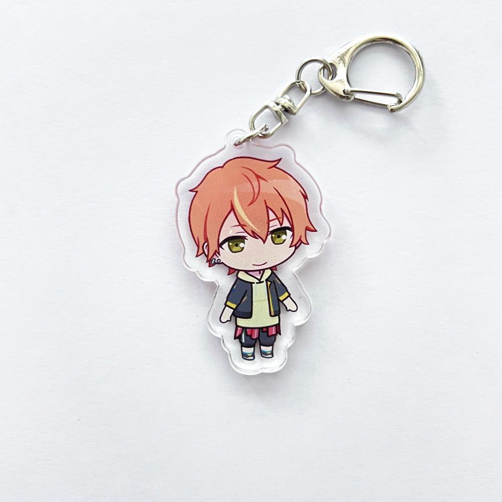 Anime PJSK Project Sekai Colorful Stage Character SD Cosplay Keychain Bag Pendant Acrylic Keyrings Key Chain Ornament Decoration