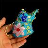 Vintage Cloisonné kleiner Topf Seltenes Antikes Kupfer Emaille Kunstwerk Heimdekoration